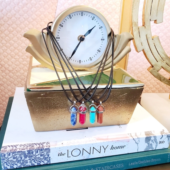 Sodalite Chakra Healing Pendant Necklace- Blue - Picture 3 of 6